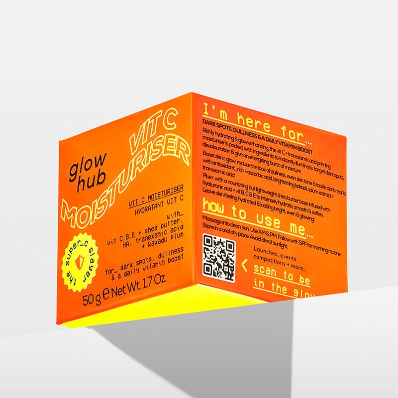 Glow Hub The Super_C Slayer Vit C Moisturiser | Vitamin C | Tranexamic Acid | Dark Spots and Dullness | Daily Moisture | Lightweight | Quick-Absorbing | Hydrates | Ideal for Daily Use