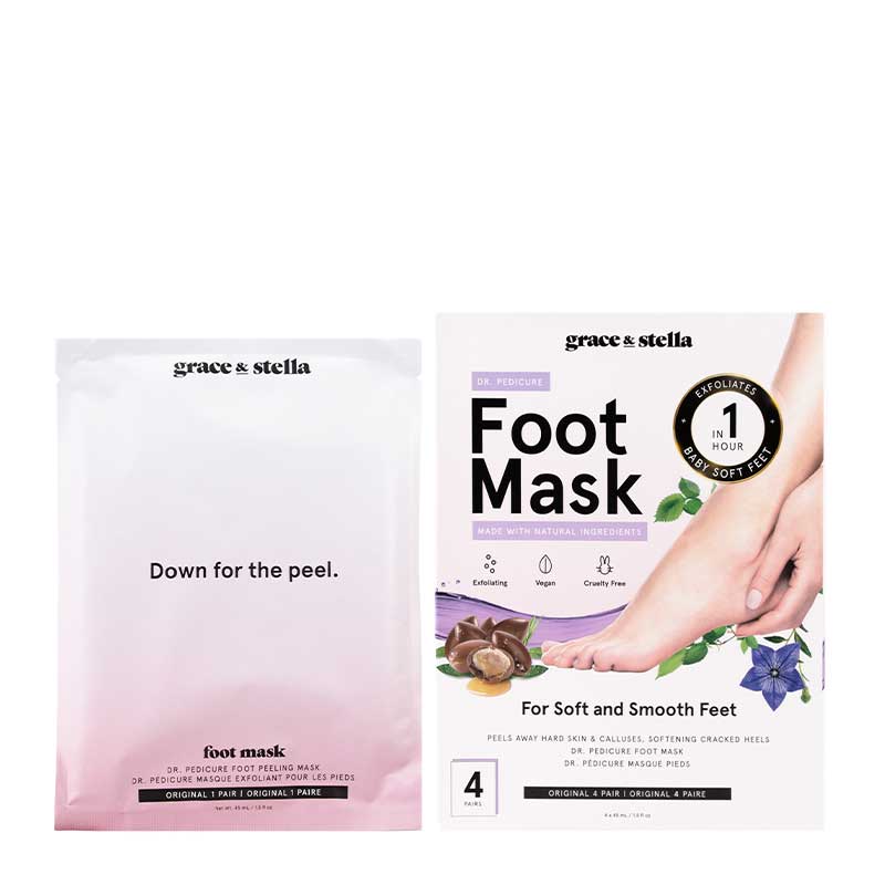 Grace & Stella Dr. Pedicure Original Foot Peeling Mask | for soft and smooth baby soft feet