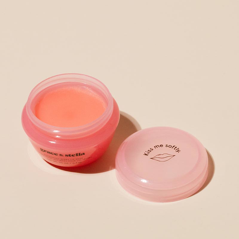 Grace and stella nourishing berry lip mask | shea butter lip balm