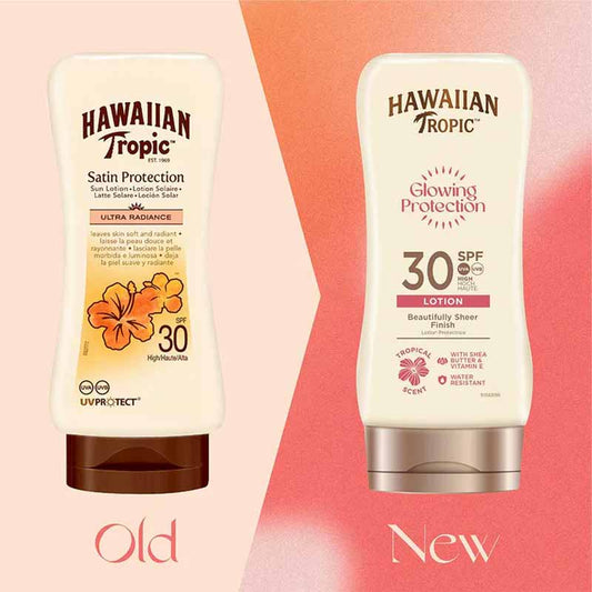Hawaiian Tropic Glowing Protection Lotion SPF 30, spf 30 sun cream, sun lotion spf 30