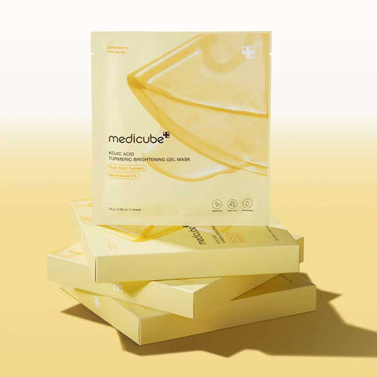 Medicube Kojic Acid Turmeric Brightening Gel Mask 4 Pack