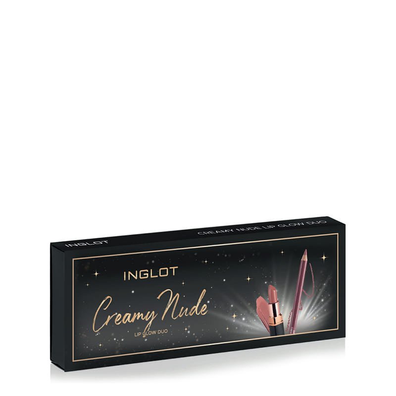 Inglot Creamy Nude Lip Glow Duo Set