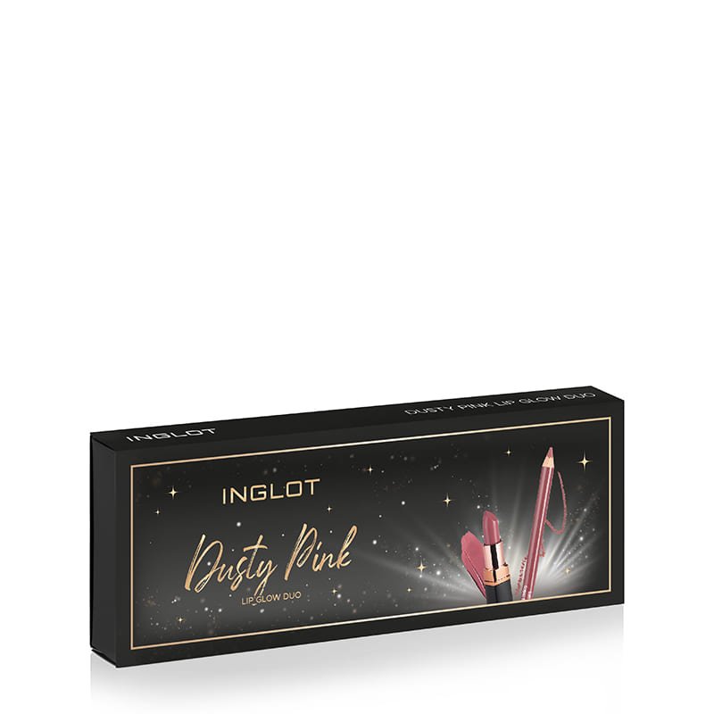 Inglot Dusty Pink Lip Glow Duo Gift Set