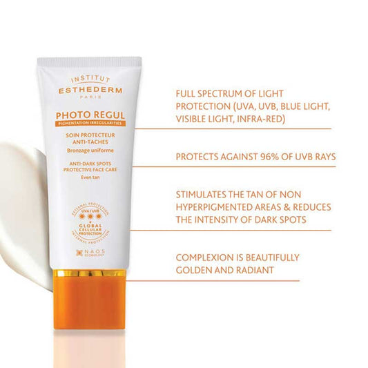 Institut Esthederm Photo Regul Anti-Dark Spots Protective Face Care, Institut Esthederm sun care, UVB rays