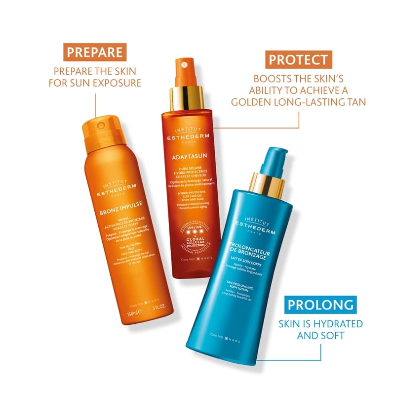 Institut Esthederm Protective Sun Care Oil for Body and Hair - Strong Sun | strong sun oil for protection | promotes natural tan