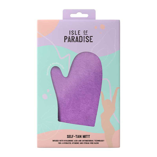 Isle of Paradise Double Sided Self Tan Mitt | antimicrobial technology tanning mitt