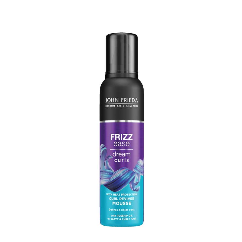 John Frieda Frizz Ease Curl Reviver Mousse | styling mousse | heat protection mousse | curly hair | frizzy hair