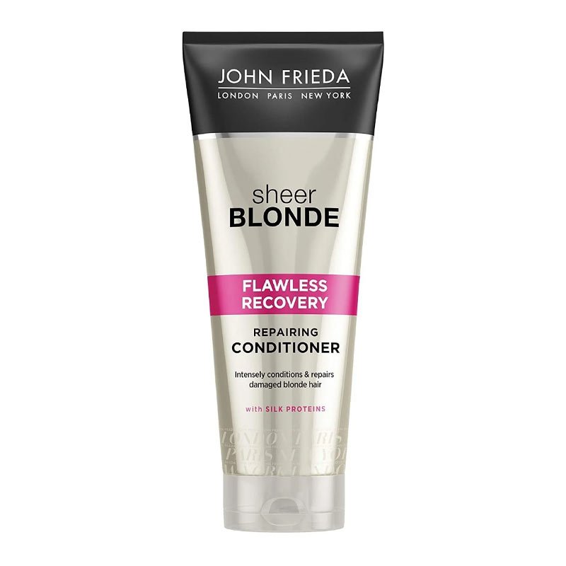 John Frieda Sheer Blonde Flawless Recovery Repair Conditioner, haircare for damaged hair, John Frieda Conditioner