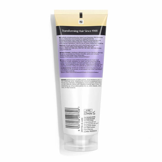 John Frieda Violet Crush for Blondes Purple Conditioner back of pack