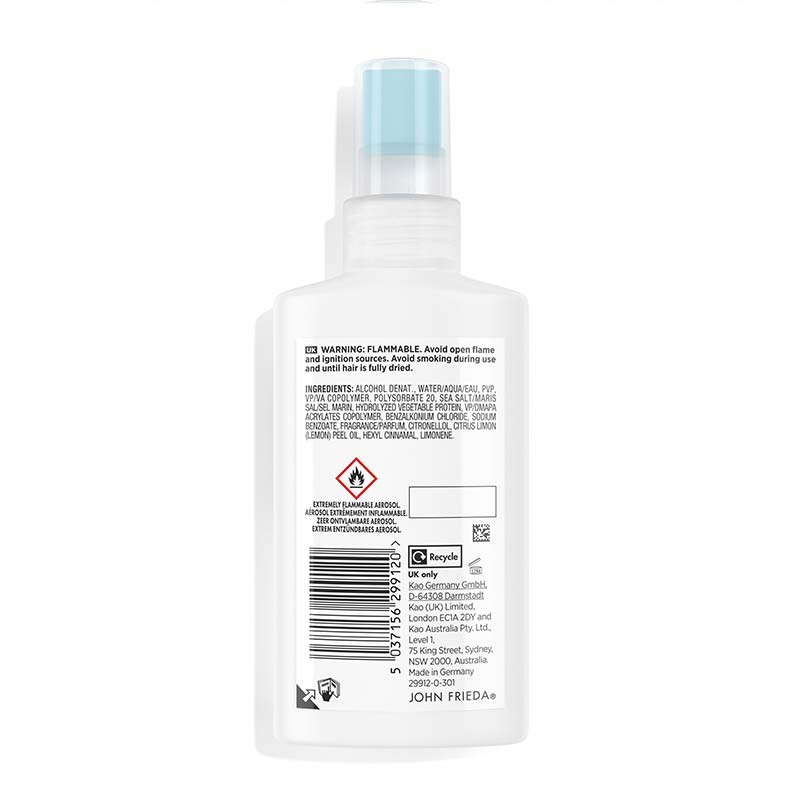 John Frieda Volume Lift The Original Root Booster Blow Dry Spray back of pack