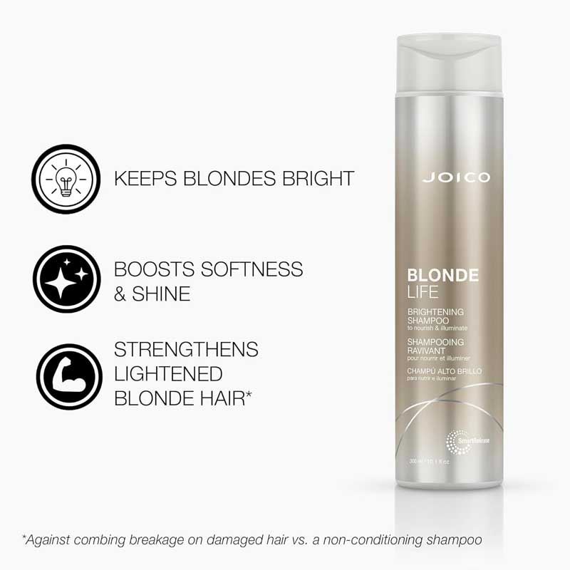 Joico Blonde Life Shampoo, bright blonde shampoo, shampoo for weakened blonde hair