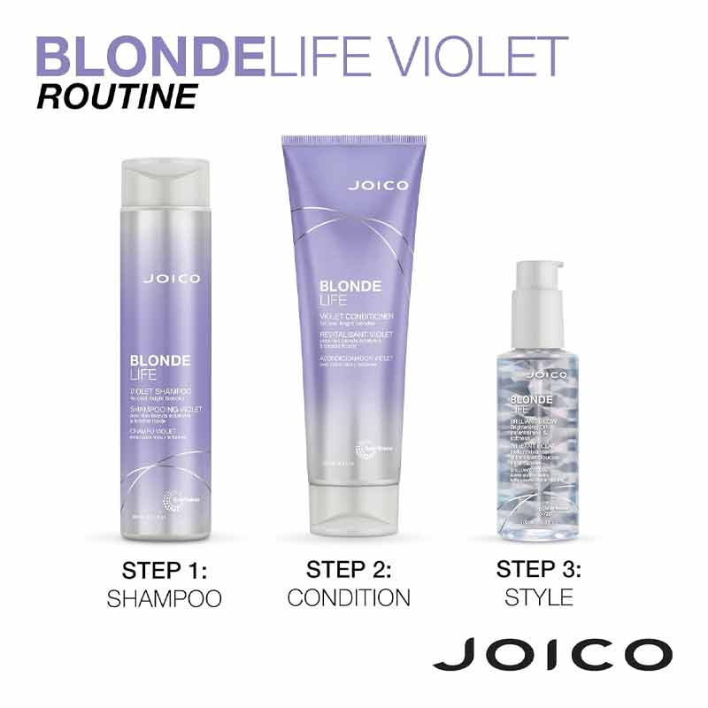 Joico Blonde Life Violet Range, Haircare range for blonde hair, purple shampoo
