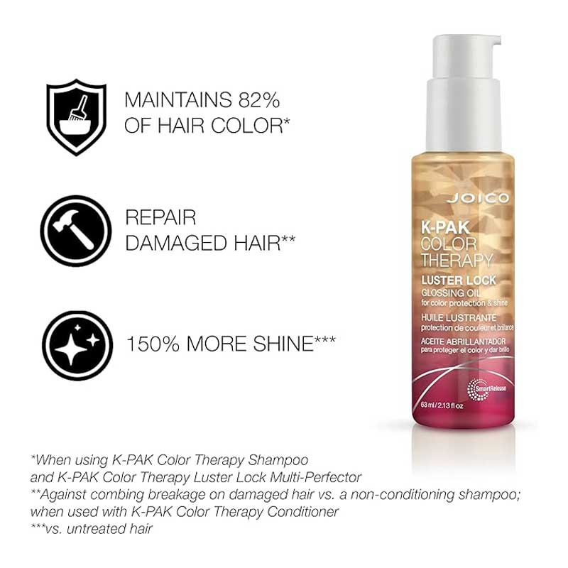 Joico, Joico Kpak Colour Therapy Luster Lock Oil 63, Repair Damaged Hair Oil, Oil For Hair Shine