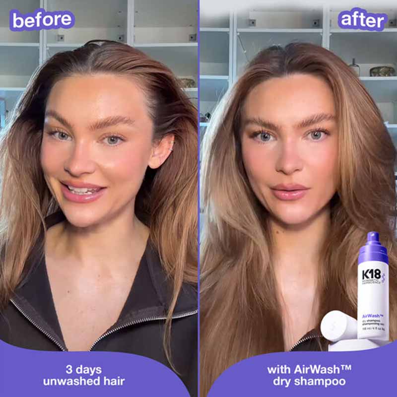 K18 Airwash Dry Shampoo, K18 haircare, dry shampoo,