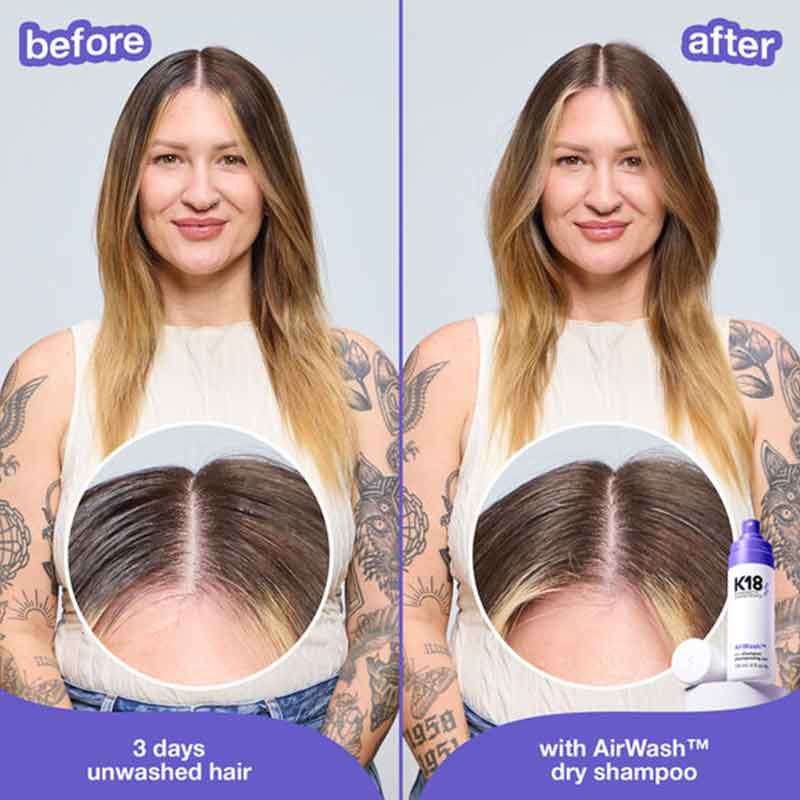 K18 Airwash Dry Shampoo, K18 haircare, dry shampoo,
