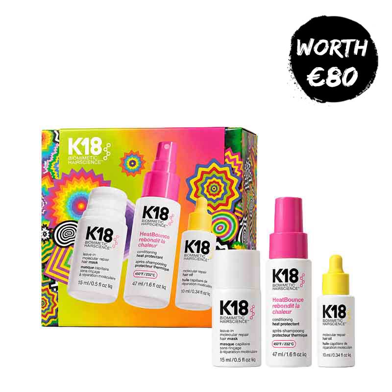 K18 ヘアケア トリートメントセット K18 Repair Protect & Smooth Haircare Gift Set - Worth €80