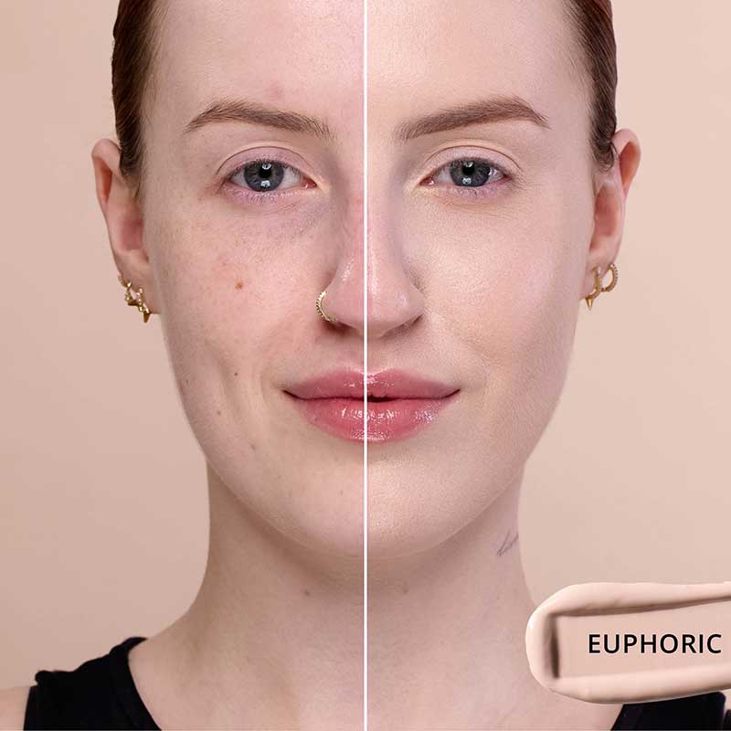 KASH Beauty Aura Skin Radiant Foundation, before and after foundation