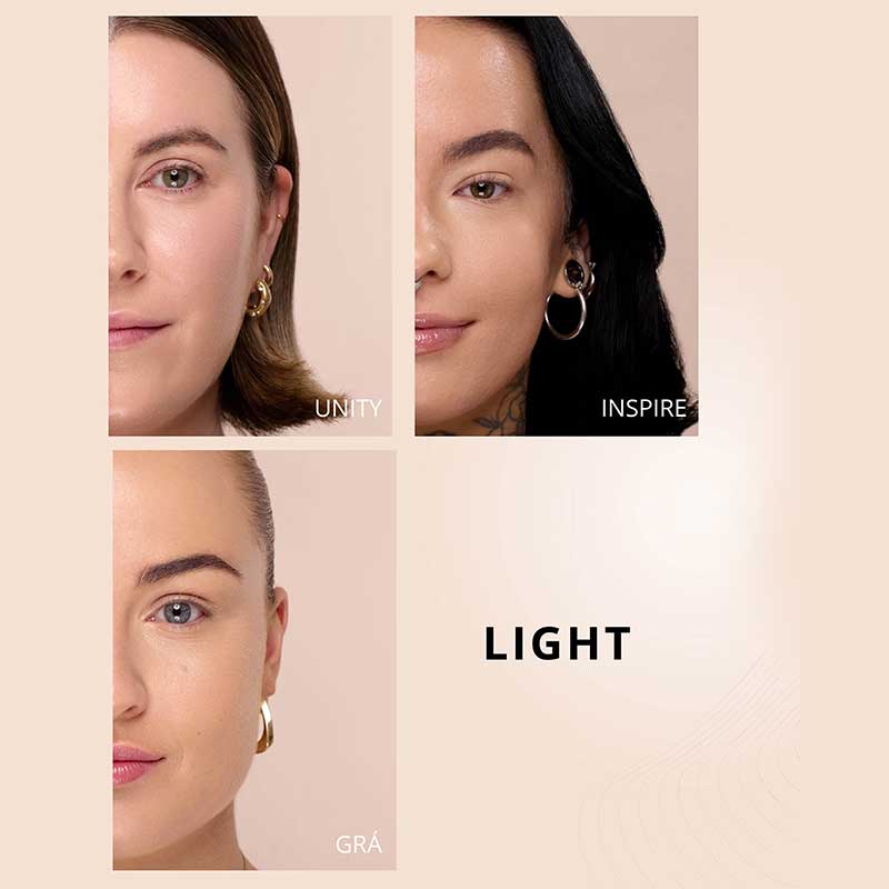 KASH Beauty Aura Skin Radiant Foundation, light shades of foundation