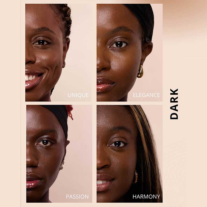 KASH Beauty Aura Skin Radiant Foundation, dark foundations, deep foundation shade,