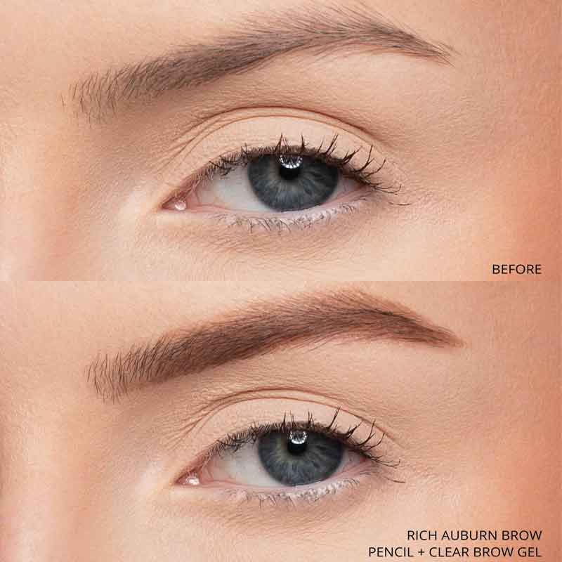 KASH Beauty Brow Precision Gel Clear, KASH Beauty Brow Precision Pencil Rich Auburn
