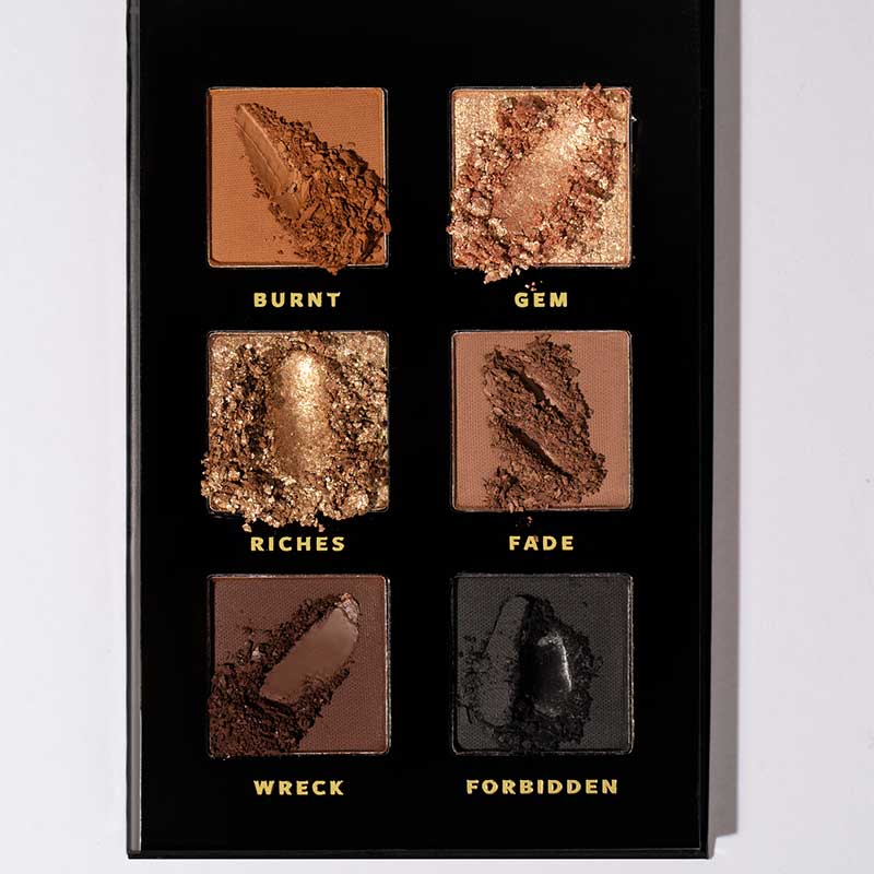 Kash Beauty Eternal Treasure Palette | matte | shimmer formulas | vibrant color | colour | warmth | golden | tones | blendable