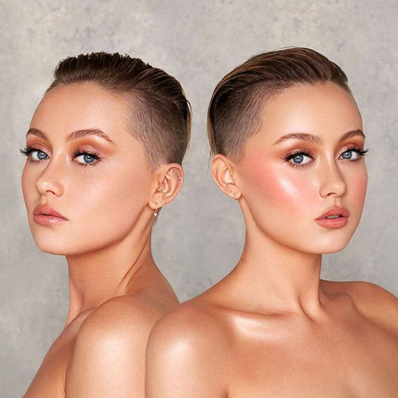 Kash Beauty Highlight Sculpt Stick |  Angel Energy | light | before | after | makeup look | ultra-pigmented | blends into the skin | natural | light-catching finish