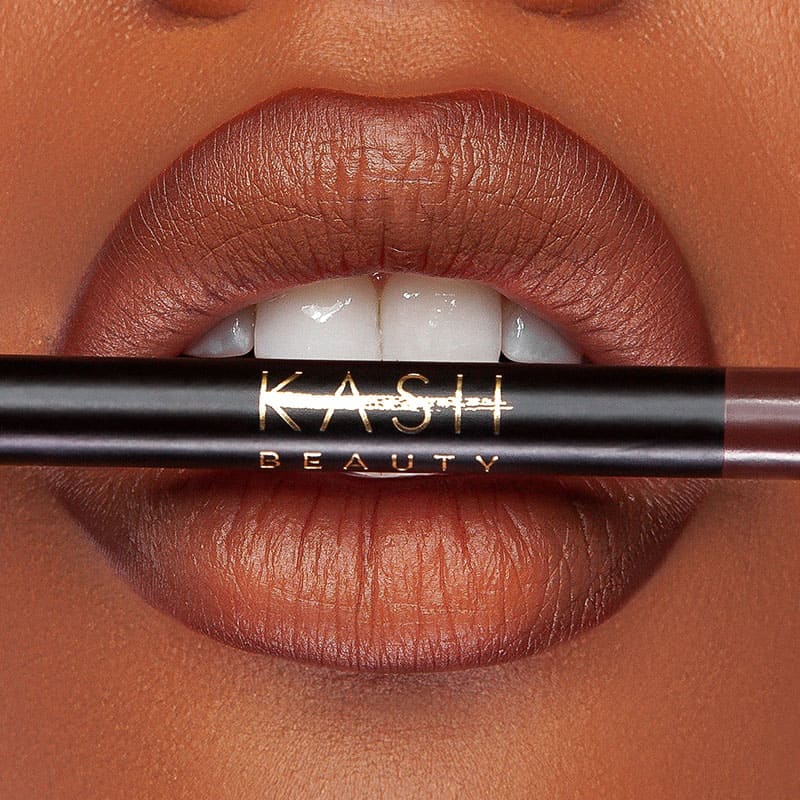 Kash Beauty Lipliner | Rich Sienna | luxurious texture | glides onto lips | long-lasting wear