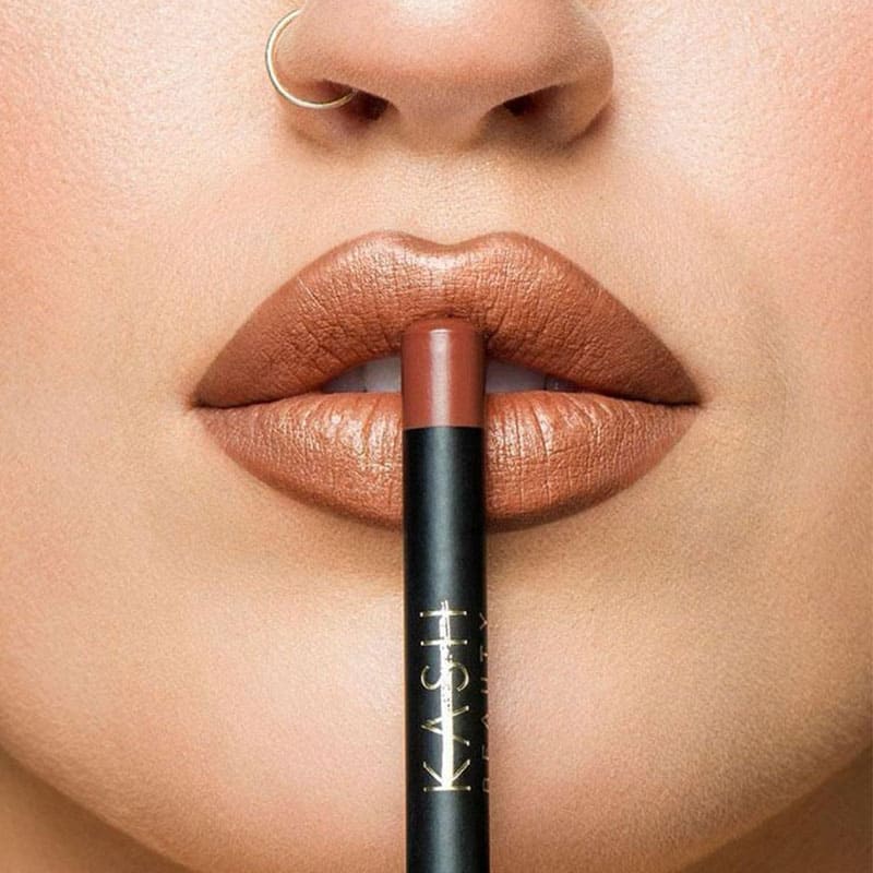 Kash Beauty Lipliner | Rust Nude | all skin tones | pair perfectly | any look | makeup staple | enhances lips