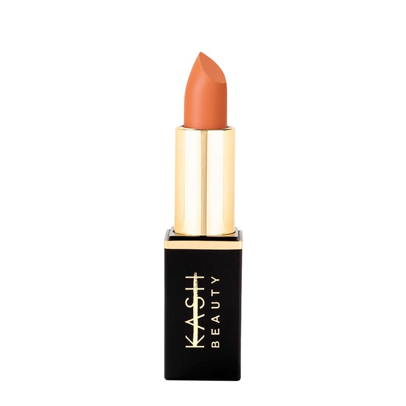 Kash Beauty Matte Lipstick | Soleil | Warm | wearable | coral-toned | nude.