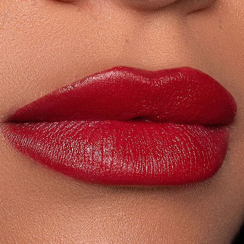 Kash Beauty Matte Lipstick | Temptation | red | lip | rich color | buildable | plump | defined lips | stand out | shades