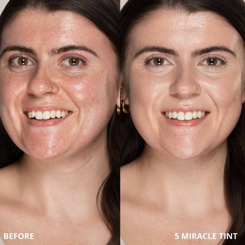 KASH Beauty Miracle Skin Tint SPF 15 Shade 05 Before & After