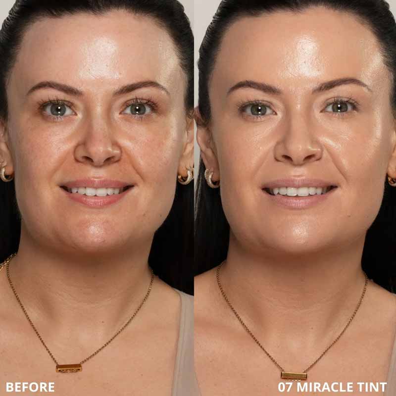 KASH Beauty Miracle Skin Tint SPF 15 Shade 07 Before & After