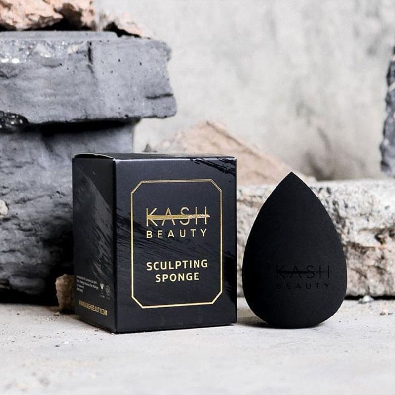 Kash Beauty Sculpt Sponge | black | makeup | beauty | sponge | dense | bouncy | won't soak up product