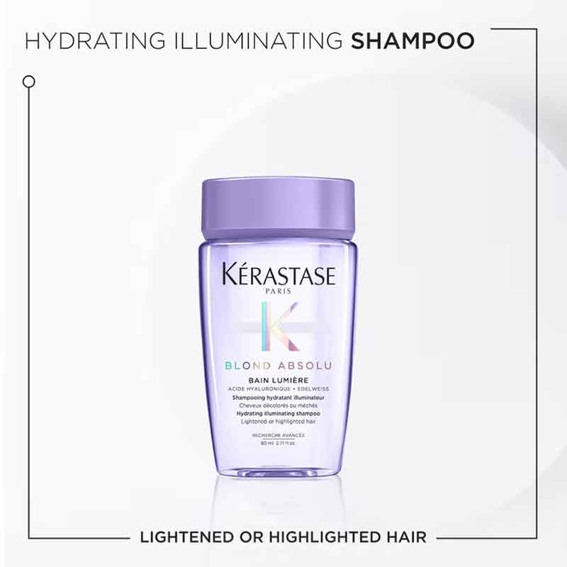 Kerastase blond absolu essentials set, blonde hair shampoo, strengthen, hydrate