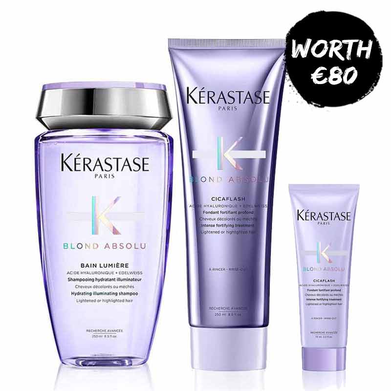 Kérastase Blond Absolu Shampoo & Conditioner Duo + Travel Cicaflash