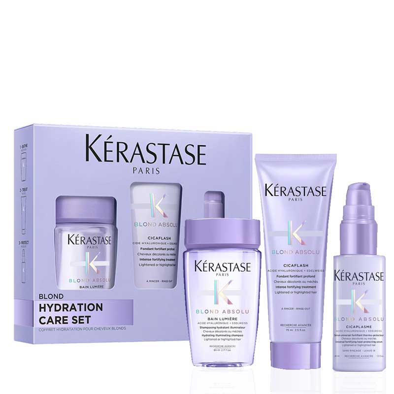 Kérastase Blond Absolu Shampoo, Conditioner & Serum Set for Blonde Hair