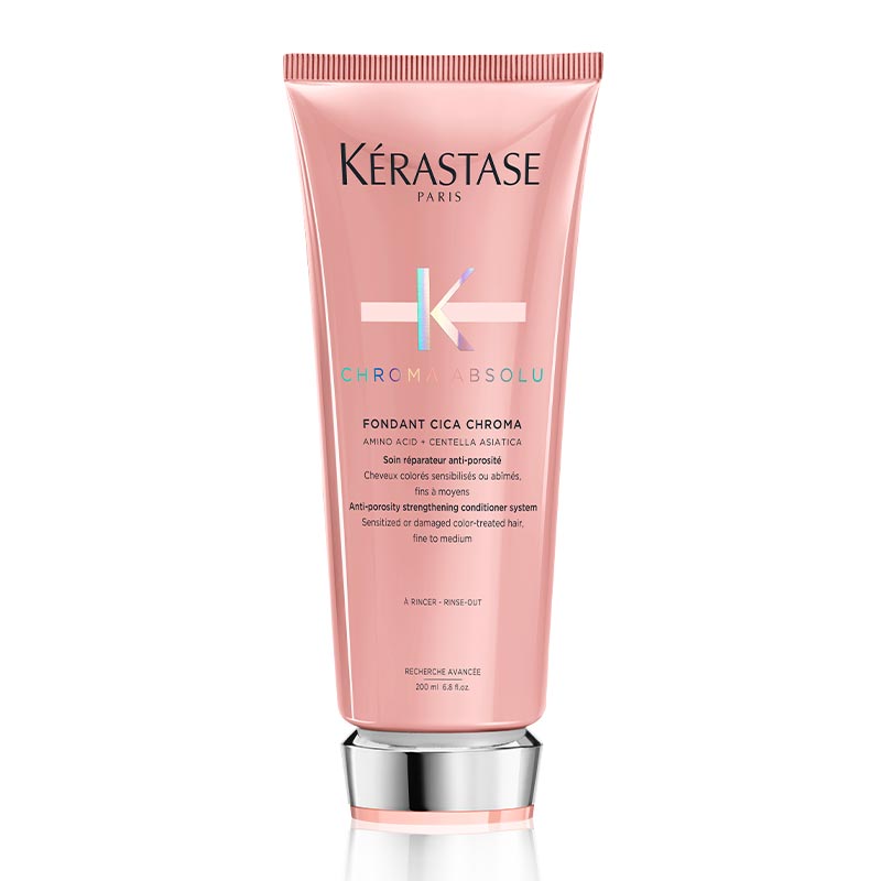 Kérastase, Chroma Absolu Range, Fondant Cica Chroma Anti-Porosity Strengthening Conditioner, color-treated hair, Kerastase for color treated hair