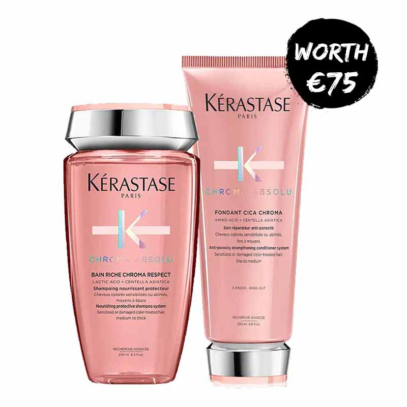 Kérastase Chroma Absolu Nourishing Duo, professional haircare for coloured hair, Kérastase haircare for colour treated hair