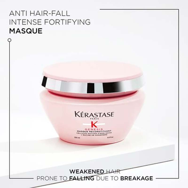 Kérastase Genesis Anti Hair-Fall Intense Fortifying Hair Mask, weakened hair, hair mask for breakage