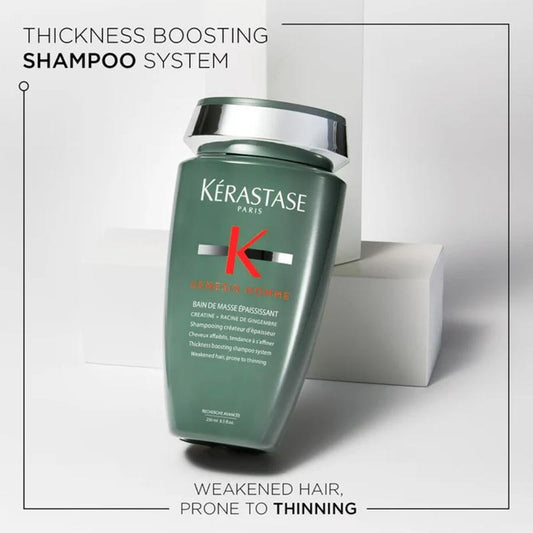 Kérastase, Kérastase Genesis Homme Thickness Boosting Men's Shampoo, Men's Shampoo, For Weak Hair