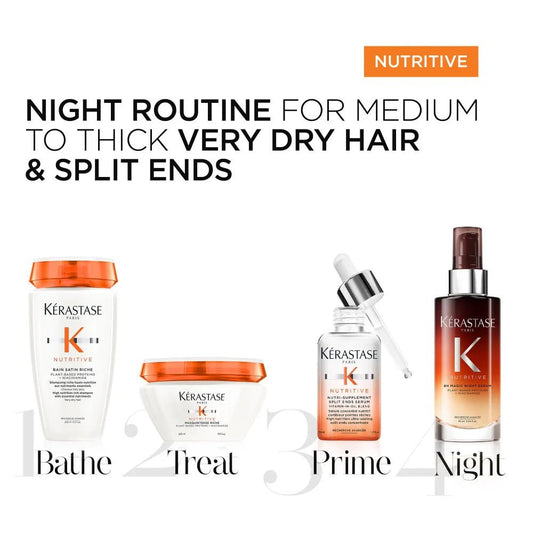 Kerastase, treatment for dry hair, 8hr treatment, overnight hair treatment, nutritive range