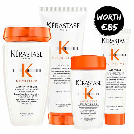 Kérastase, Kérastase Nutritive Range, shampoo for dry hair, before and after hair treatment, hair smoothing, for dry hair