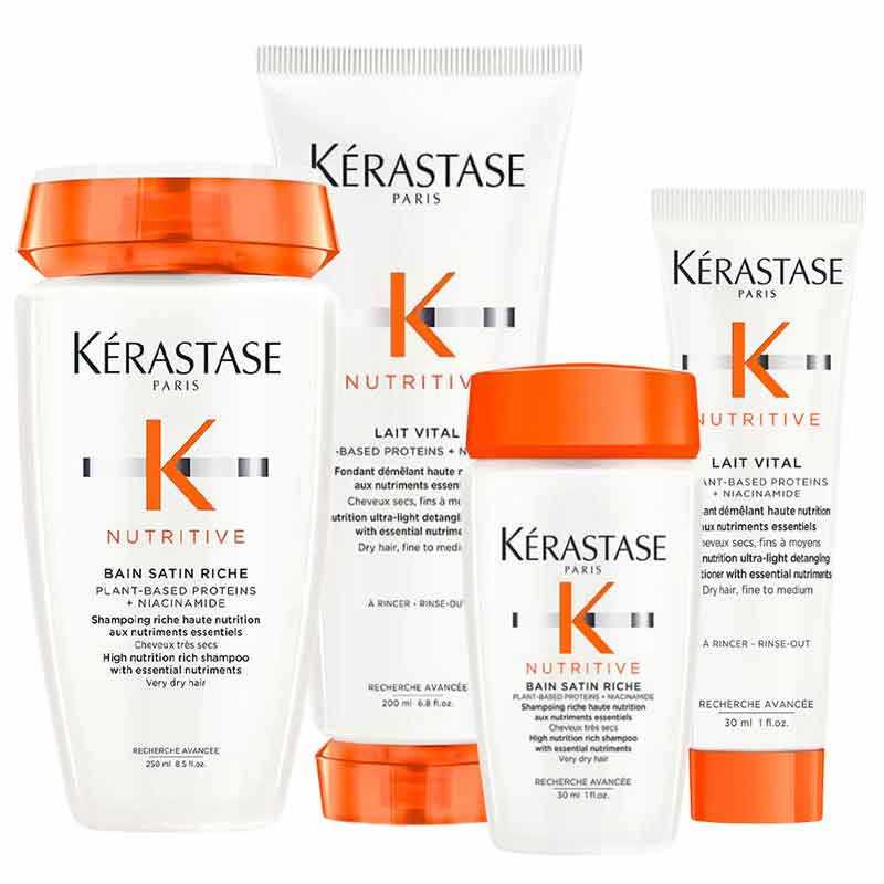 Kérastase, Kérastase Nutritive Range, shampoo for dry hair, before and after hair treatment, hair smoothing, for dry hair