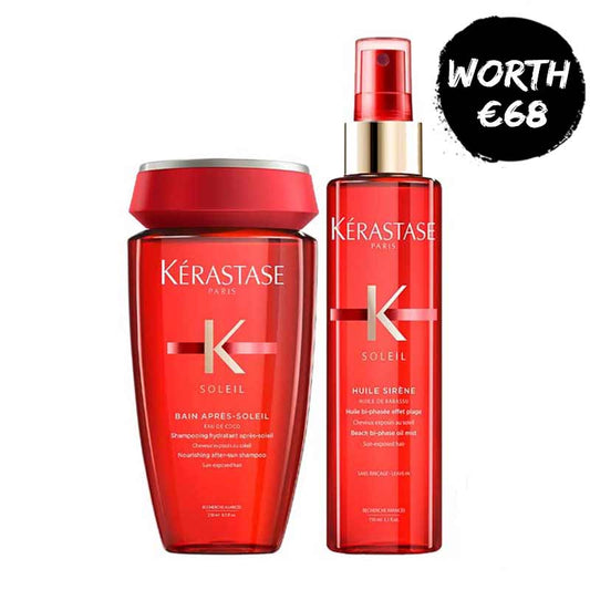 Kérastase Soleil Shampoo & Oil Mist Duo, Kérastase Soleil Bain Apres Shampoo and the Kérastase Soleil Huile Sirene Oil Mist