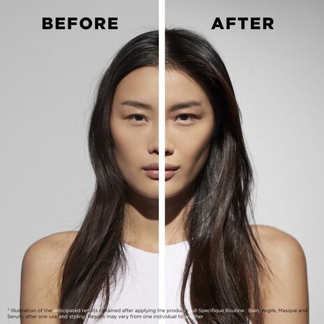 Kérastase, Specifique Range, Bain Divalent Balancing Shampoo, before and after, smooth hair