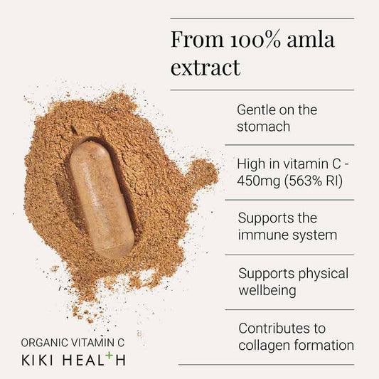 KIKI Health Organic Vitamin C - 50 Vegicaps Benefits