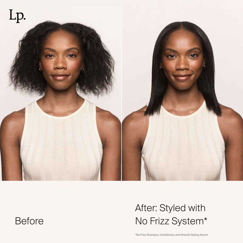 Living Proof No Frizz Smooth Styling Serum | silicone-free | anti-frizz serum | thick hair | coarse hair | impeccable blowout | record time | softness | shine