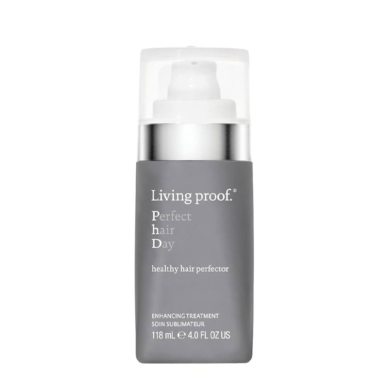 Living Proof Perfect Hair Day Healthy Hair Perfector | transformative hair treatment | driest strands | restoring outermost layer | softer | smoother | radiant shine | one application.