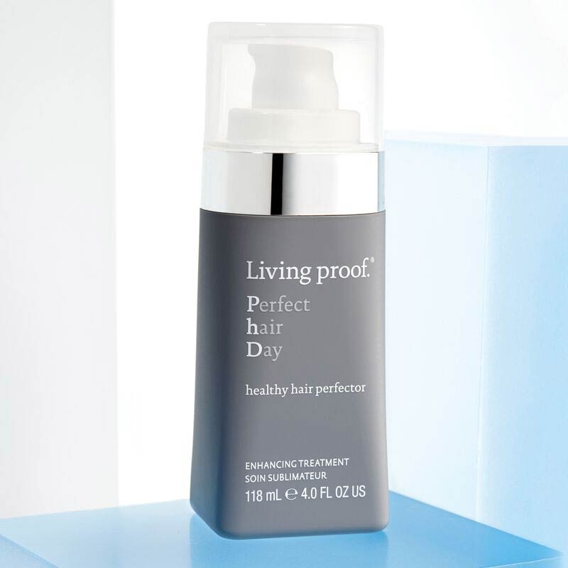 Living Proof Perfect Hair Day Healthy Hair Perfector | transformative hair treatment | driest strands | restoring outermost layer | softer | smoother | radiant shine | one application.