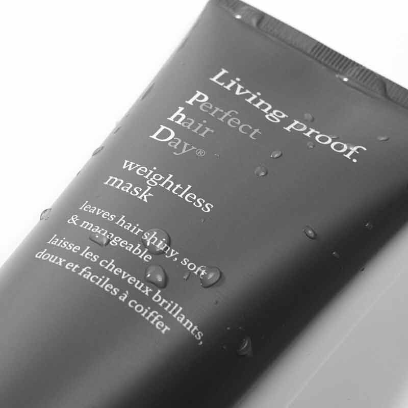 Living Proof Perfect Hair Day Weightless Mask | silicone-free mask | dull | dry | lifeless hair | 5 minutes | hydration | softness | radiant shine.